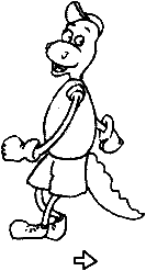 danny is walking  .  2.