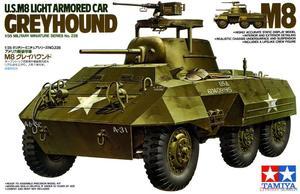 田宫拼装模型 1/35 美军m8猎犬轻型轮式装甲车 35228