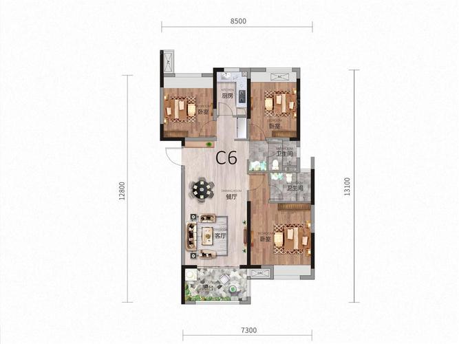 保利新武昌 户型图_105