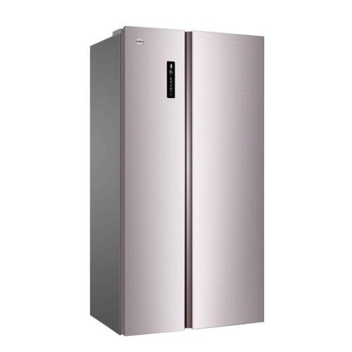 格力晶弘对开门冰箱bcd529wpdc烟灰紫