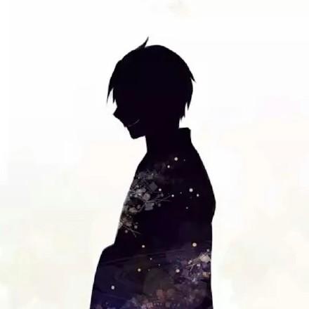 动漫头像男带花