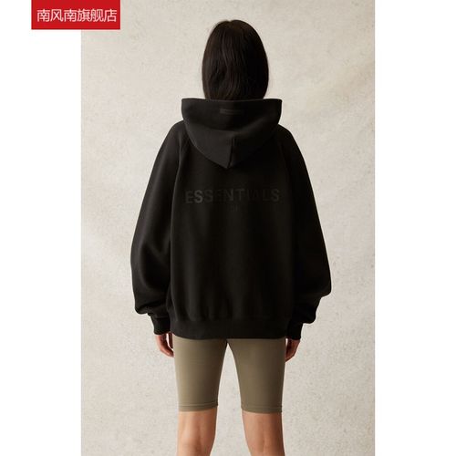 essential衣服,essentials卫衣 南风南衣服女2021潮牌 复线essentials连帽卫衣宽松套头帽衫男女