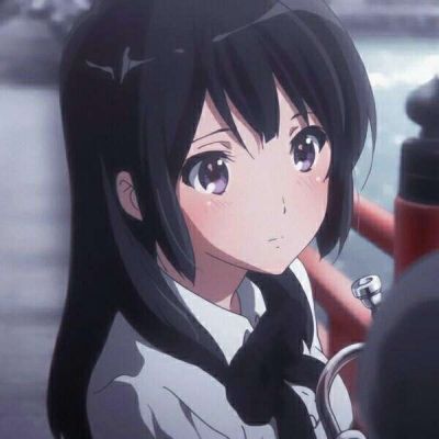 京阿尼的黑粉美女._卡通动漫头像_我要个性网