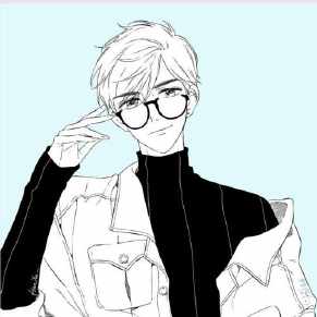 卡通眼镜男头像图片