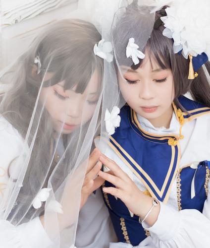 cosplay动漫角色,不同次元风格的美少女