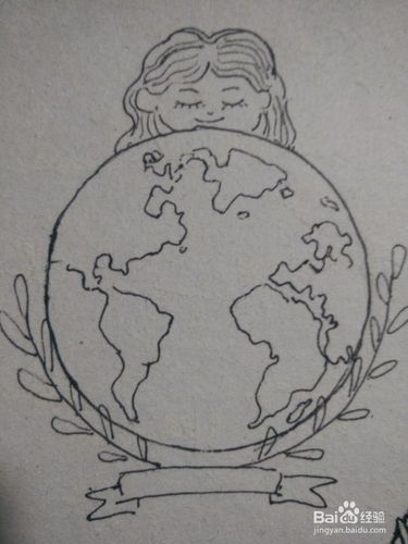 怎么画世界地球日简笔画
