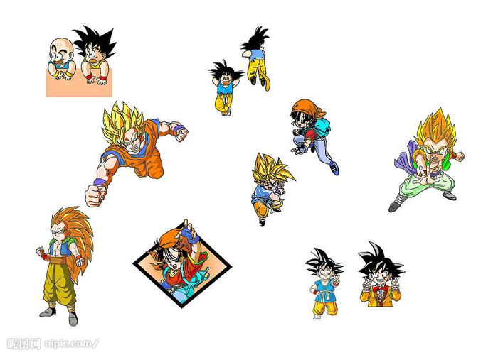 七龙珠人物矢量图片