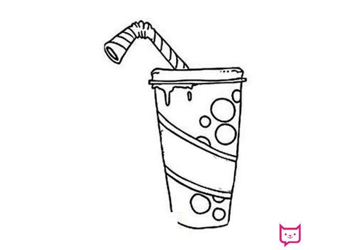 简单的可乐简笔画