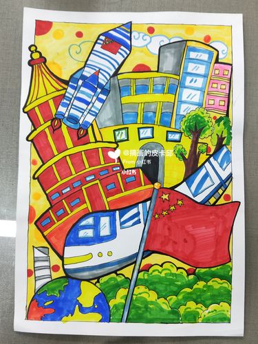 一百周年主题绘画 国庆节手抄报_手抄报_绘画_中秋节去哪玩_国庆节手