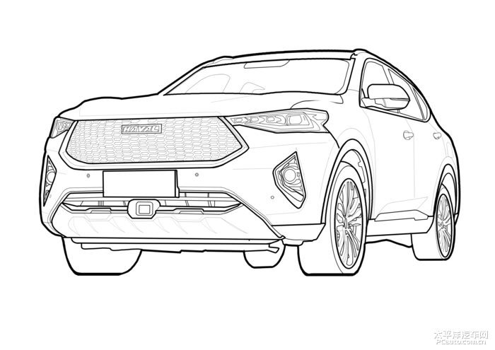 哈弗电脑绘图哈弗f7-细节之中处处是"美"_哈弗f7论坛_太平洋汽车网