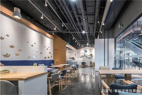 连锁快餐店设计装修效果图丨餐饮装修效果图