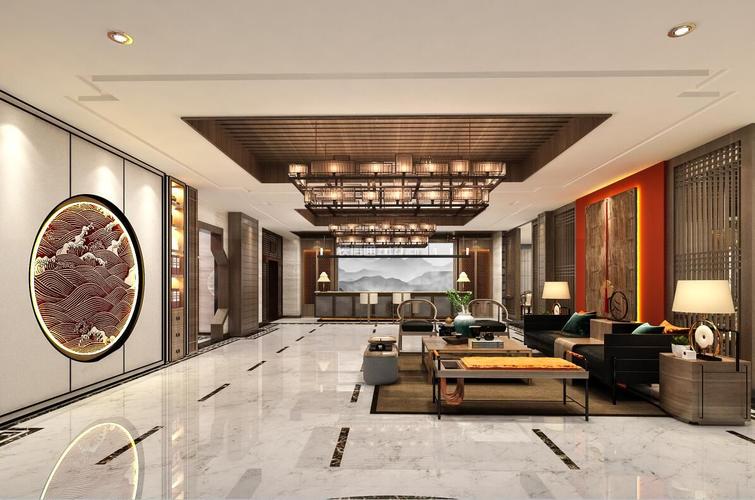 中式风格酒店效果图 中式风格酒店设计