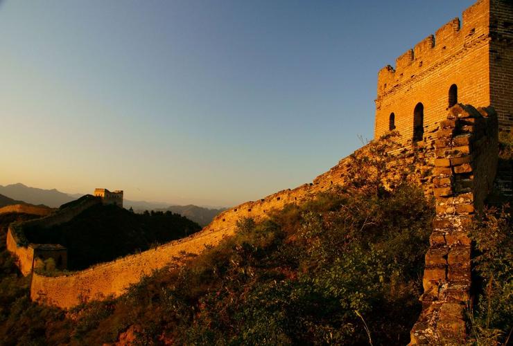 标题:望长城内外 <2>.晚霞中的金山岭