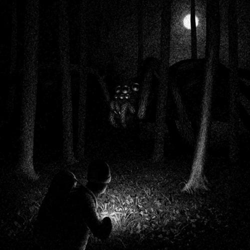 brian luong 超现实主义黑白插画
