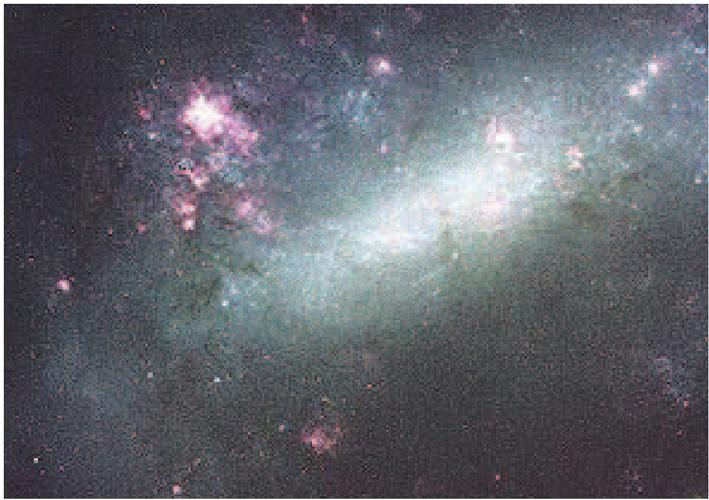 银河系的卫星系"大麦哲伦云",属不规则星系.