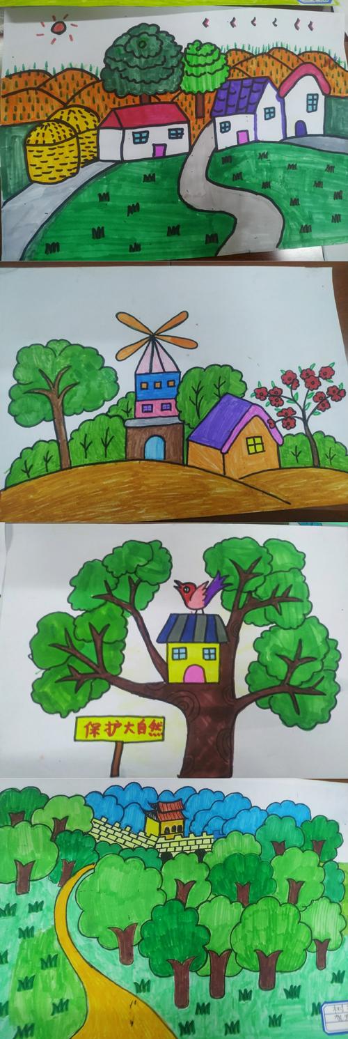 安塞实验小学美术社团作品展