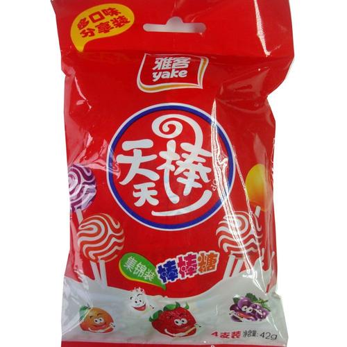 雅客 天天棒42g(棒棒糖)4只装混合口味