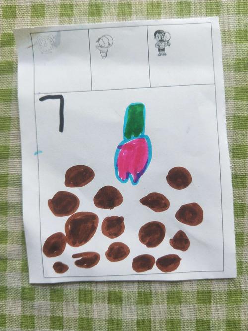 大蒜发芽了,我们给它画画像吧.