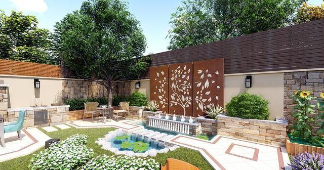 别墅庭院如何设计?分享16个庭院花园案例,希望能给你点装修启发