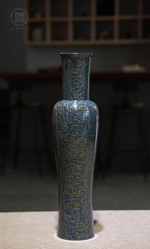 非遗手工艺大漆犀皮花器