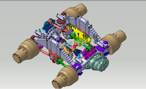 卡车后悬挂后桥总成