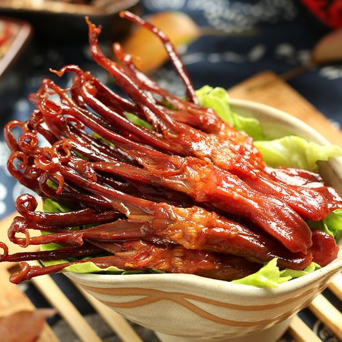 拍手酱鸭舌头 温州特产小吃 休闲食品零食458g 温州鸭舌头