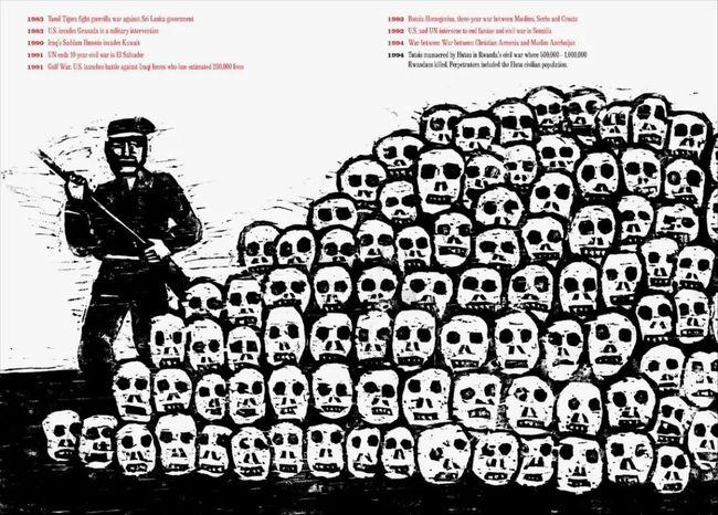 从上面的图片我们大概能看出来,切瓦斯特擅长用漫画式的人物形象和超