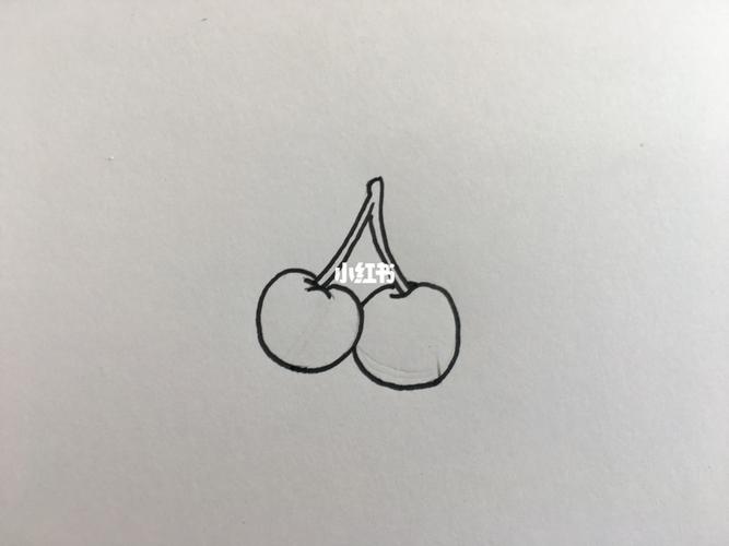 马克笔|樱桃简笔画_简笔画_马克笔_教程_简笔画教程_文化_绘画