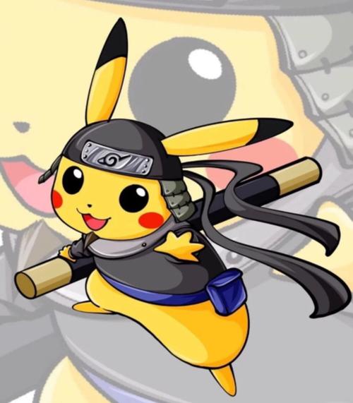 当历届火影遇到皮卡丘,柱间诠释霸气,二代也有发福的