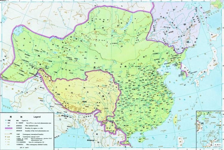 唐朝盛世的时候疆域地图