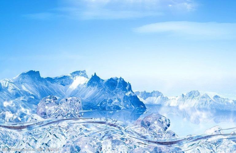 雪山背景图图片