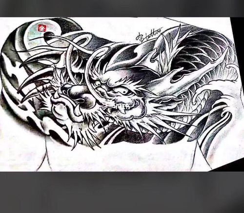 花胸_纹身_山志纹身(黄江店)自由行热门攻略_纹身手稿