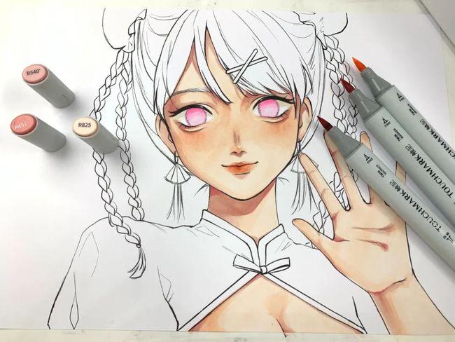 t馆绘画小课堂:【马克笔上色教程】进来学习软头马克笔如何塑造皮肤!