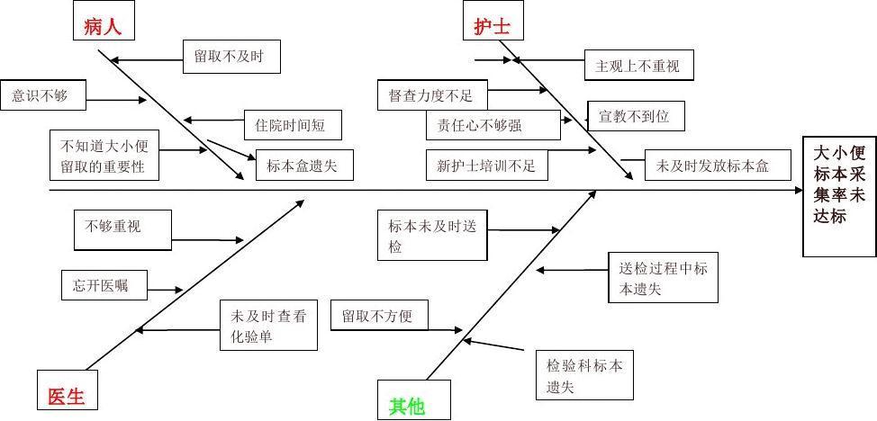 大小便标本采集鱼骨图