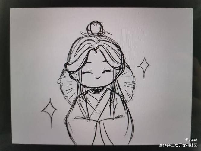 微笑怜_板绘临摹天官赐福谢怜绘画作品