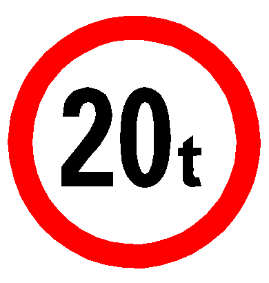 订做桥梁限载标志牌桥面限重标牌警示限制质量安全标志