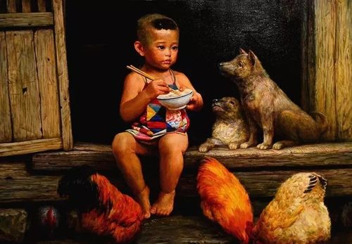 欣赏旅美画家李自健人物油画作品欣赏