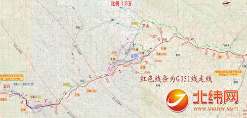 国道351线初步规划线路图