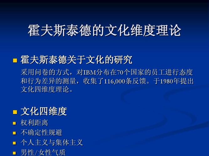 霍夫斯泰德文化维度理论
