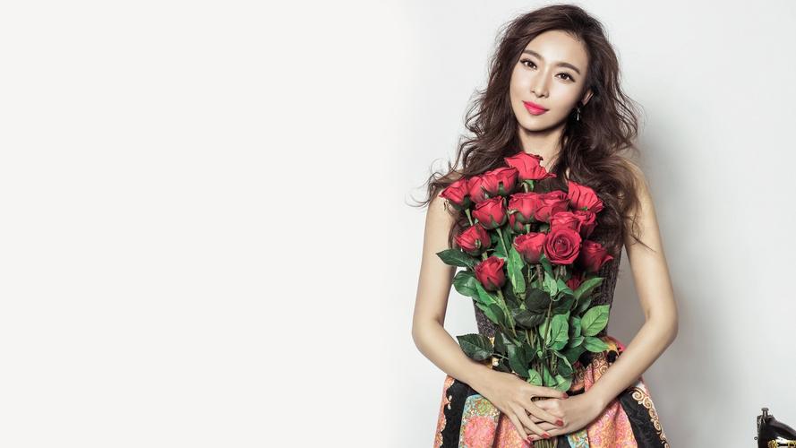 美女演员周知桌面壁纸