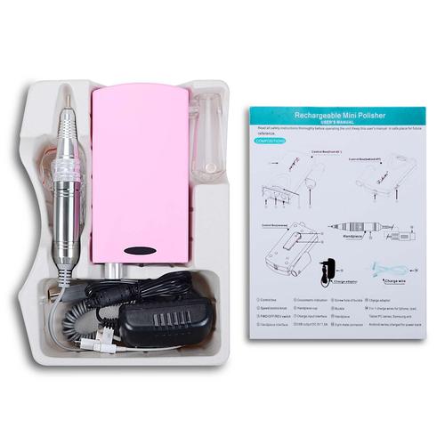 新款美甲迷你充电式打磨机 218指甲电动打磨机 便携式高容量