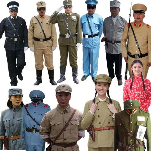 出租国军表演服伪军北伐军日本军官小鬼子特务汉奸服