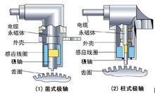 图4 磁电式轮速传感器极轴形状
