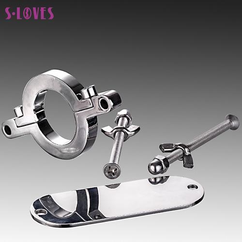 男用同志gay不锈钢阴囊挤压器 睾丸夹具 成人其他情趣玩具