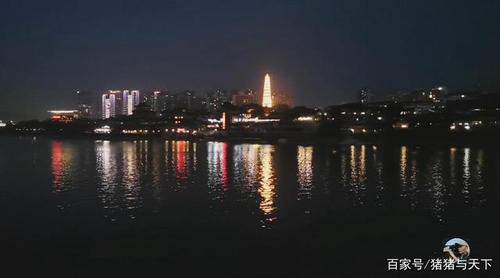 旅游重庆合川:美丽的三江夜景