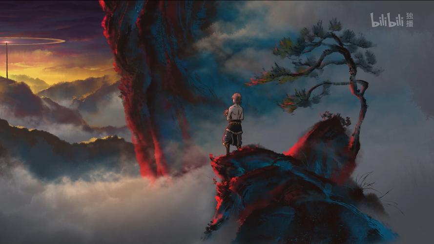 雾山五行火行闻人翊悬桌面壁纸