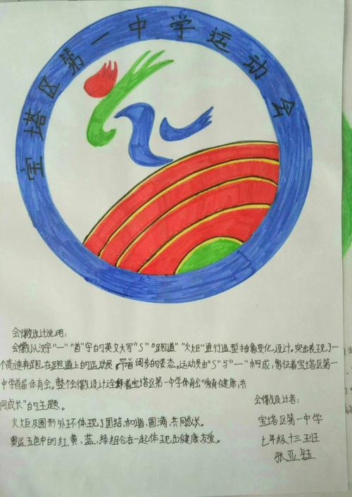 2019宝塔区第一中学第九届运动会暨科技文化节会徽征集比赛评选获奖
