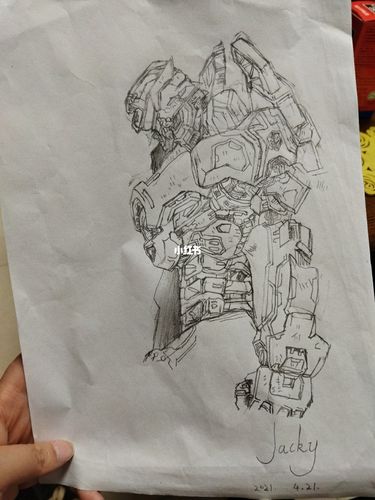 8岁jacky～小白画"复仇流浪者"_电影_文化_绘画