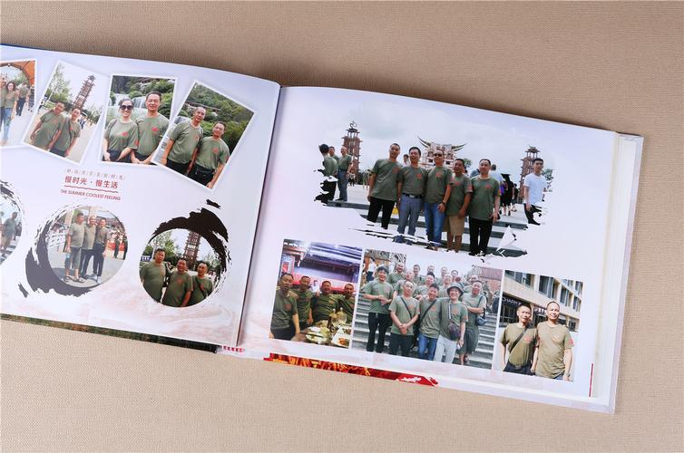 退伍军人聚会纪念册,战友聚会相册制作,顺时针纪念册