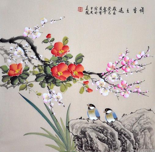 [藏品编号:8116623] 中央美院凌雪花鸟画作品《清香久远》hn0034